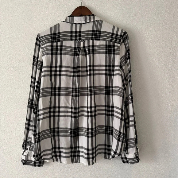 Como Vintage Plaid Flannel Button Down Cozy Grunge XL Bohemian Classic Breezy - Picture 14 of 15